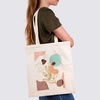 изображение Раскраска на сумке "флористическая абстракция"   40 х  35 см