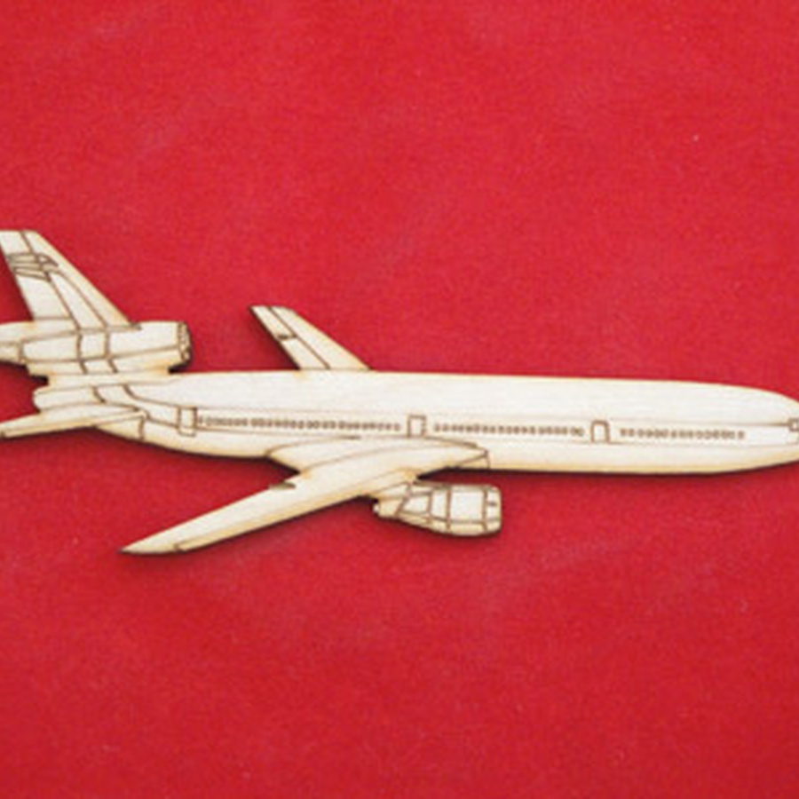 изображение Деревянная заготовка для росписи с самолет парусник