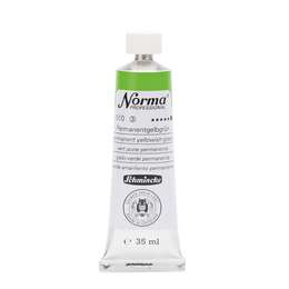 фото Краска масляная schmincke norma professional № 510 жёлтый зелёный перманент, туба 35 мл