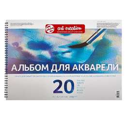 картинка Альбом для акварели на спирали art creation 200гр/м2, а3, 20л