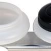 фотография Масленка пластиковая, двойная, с крышкой, диаметр 4,5 см, высота 1,7 см