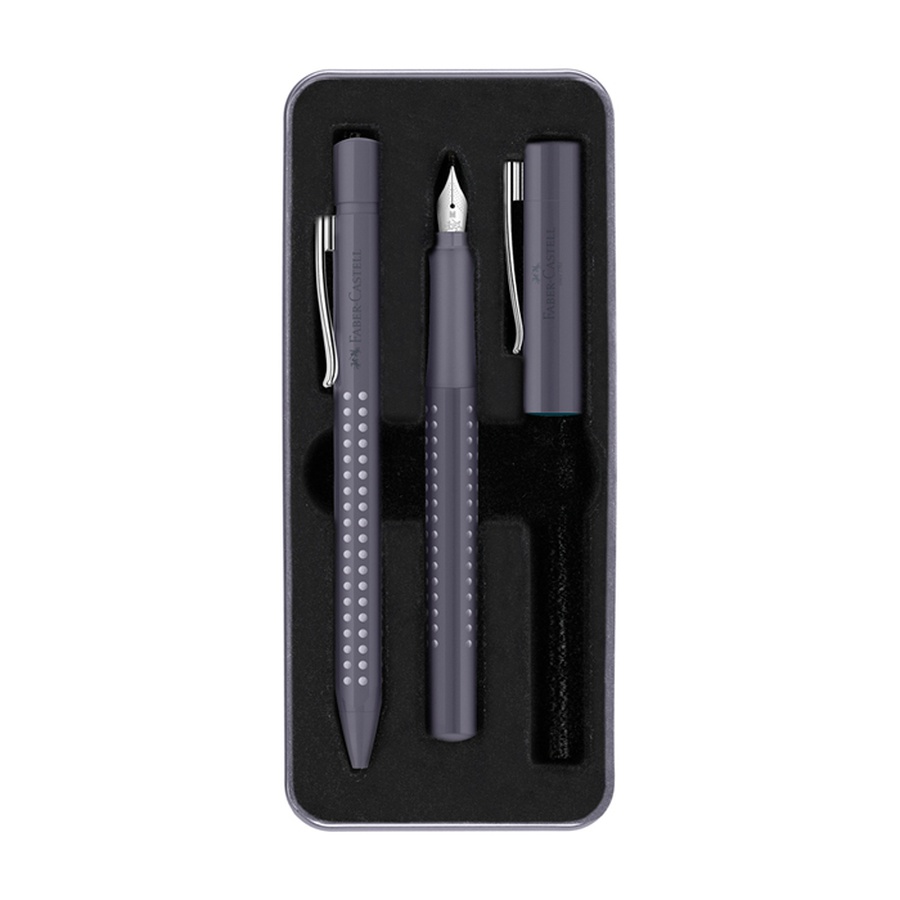 фотография Набор faber-castell "grip 2010" перьевая ручка, шариковая ручка, 0,7мм, синие