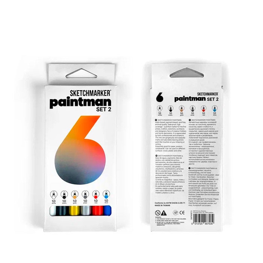 изображение Набор пигментных маркеров paintman_подарок