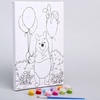 изображение Картина по номерам "медвежонок с шарами" 20 х 30 см, медвежонок винни и его друзья