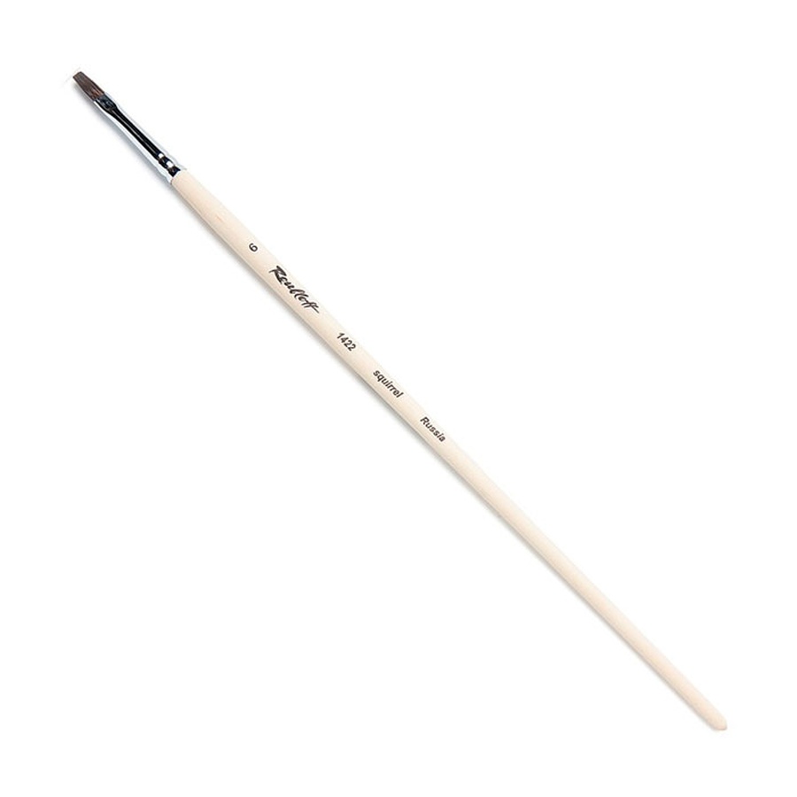 фотография Кисть белка roubloff № 6 плоская, длинная ручка, 1422
