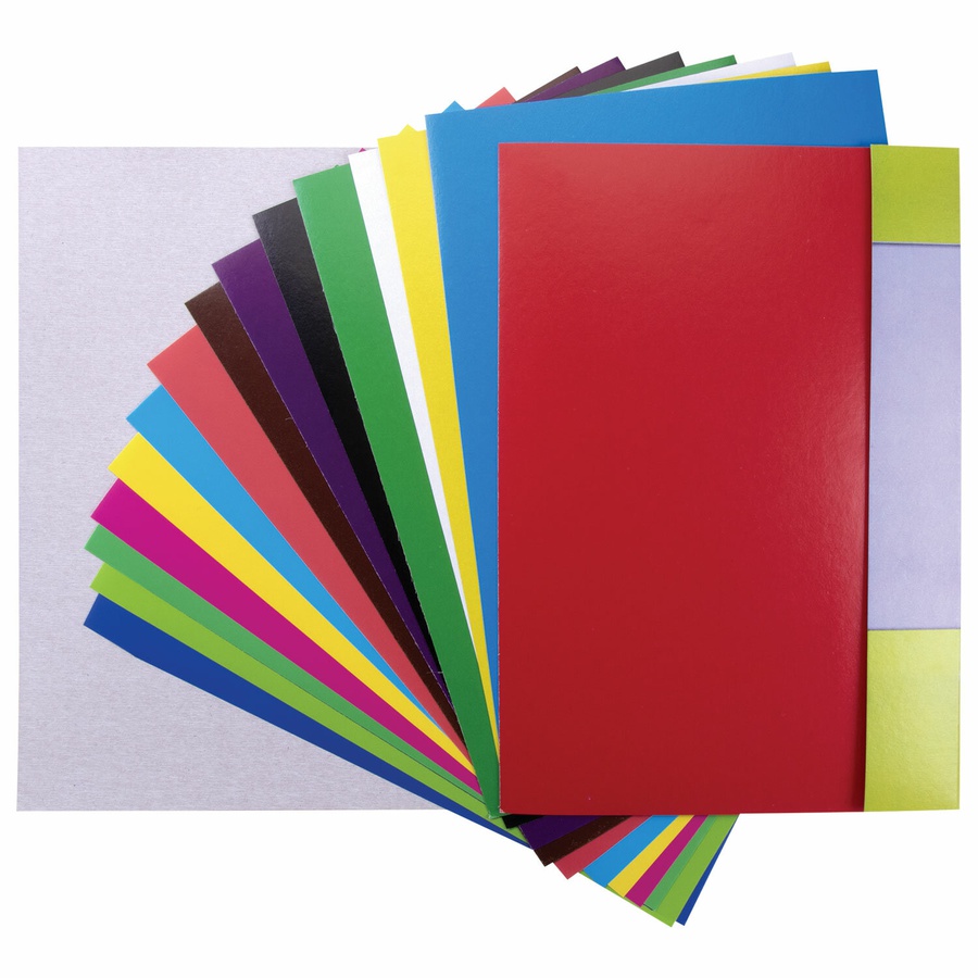 картинка Набор цветного картона и бумаги а4 мелованные, 8+8 цв, 200х290мм, "планеты"
