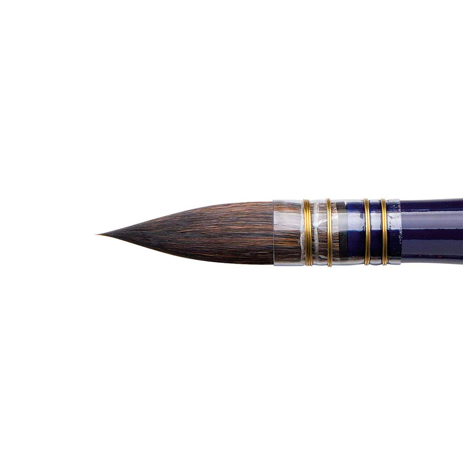 изображение Кисть белка+колонок микс круглая da vinci сер.438, короткая ручка №6