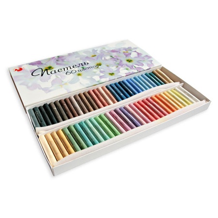 картинка Набор сухой пастели подольск арт центр из 60 цветов, в картонной коробке