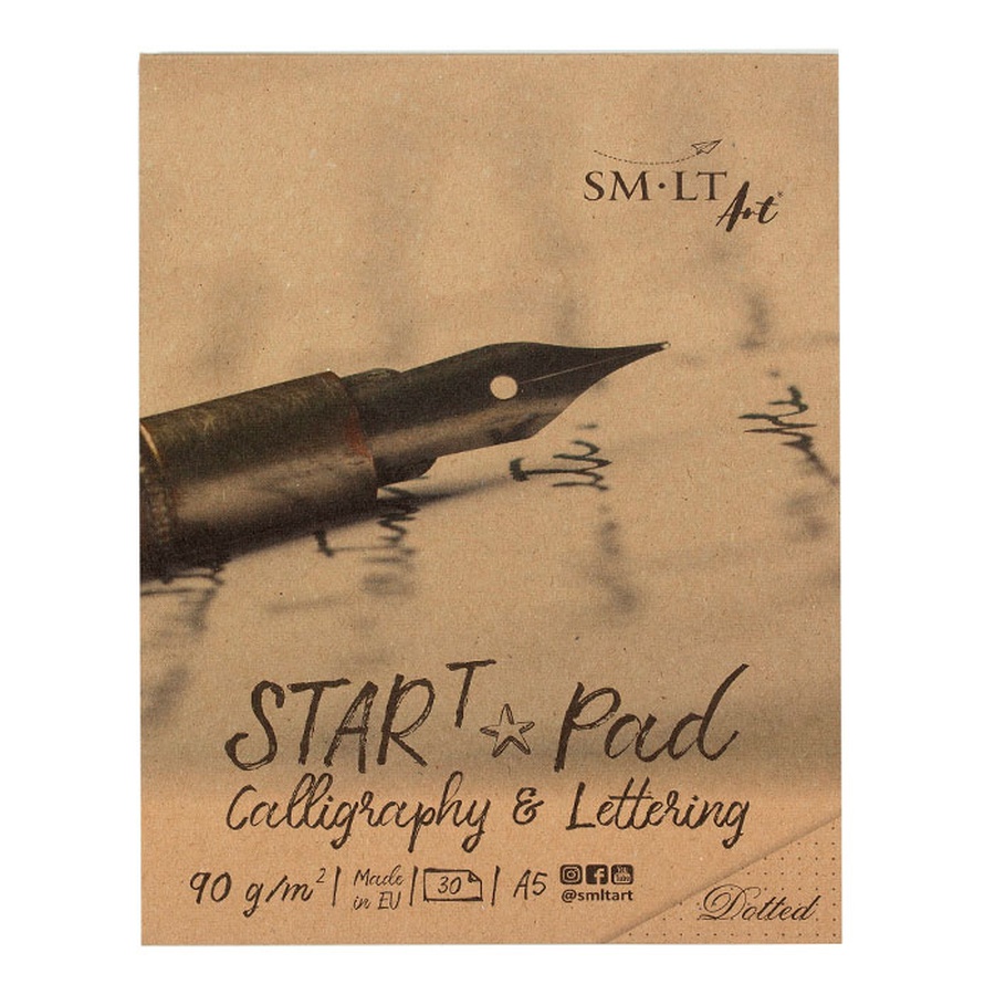 фото Альбом для каллиграфии и леттеринга smlt art start 90г/м2, а5, 30л
