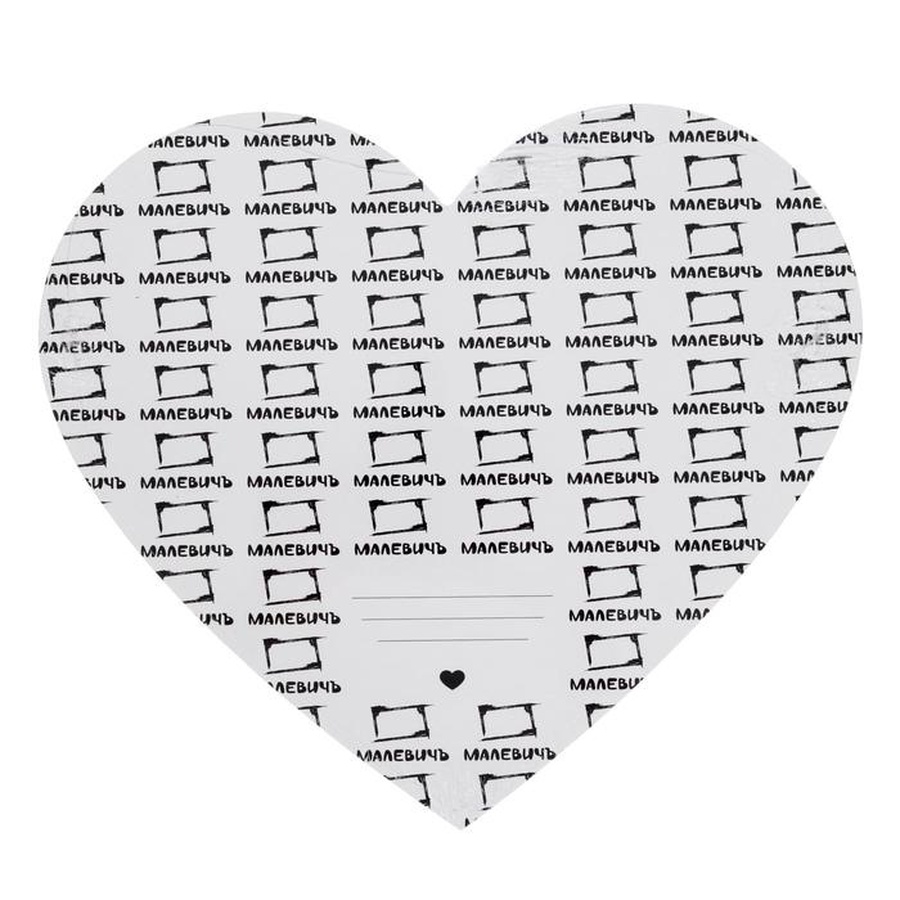 фотография Холст на картоне малевичъ в форме сердца, 30х26,25 см