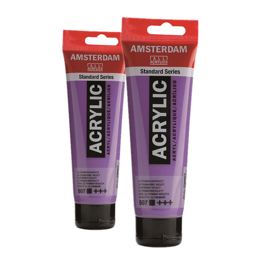 картинка Краска акриловая amsterdam, туба 120 мл, № 507 ультрамарин фиолетовый