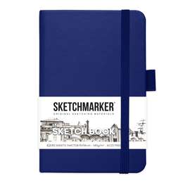 фото Блокнот для зарисовок sketchmarker  9*14 см 80л королевский синий