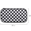 картинка Пенал-органайзер brauberg, 1 отделение, полиэстер, 22x11,5x6см, black and white