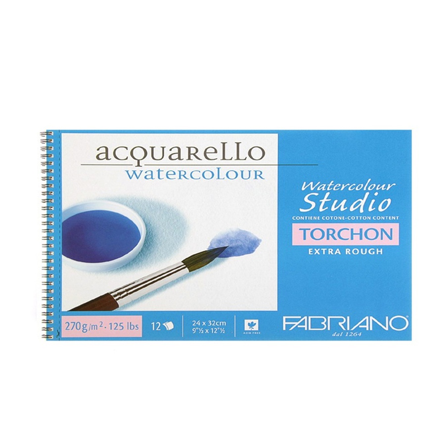 фото Альбом д/акв. fabriano watercolour studio 270г,а4,торшон