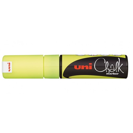 фотография Маркер меловой chalk pwe-8k, флуоресцентно-жёлтый, до 8.0 мм