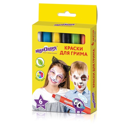 изображение Краски для грима, набор 6 цветов