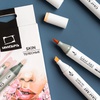 фото Набор спиртовых маркеров малевичъ graf'art brush, телесные 6 цветов