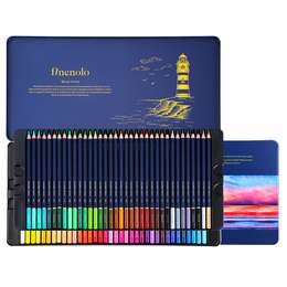 картинка Набор цветных карандашей finenolo 72 цвета в металлическом пенале