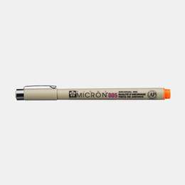 картинка Линер sakura pigma micron, толщина 0,2 мм, оранжевый 5