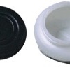 фото Масленка пластиковая, одинарная с крышкой, диаметр 5 см
