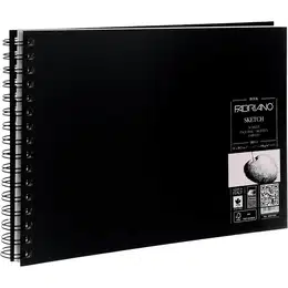 фото Скетчбук для зарисовок fabriano sketchbook ландшафт 110 г/м2, 21x29,7 см, мелкозернистая, 80 листов, спираль