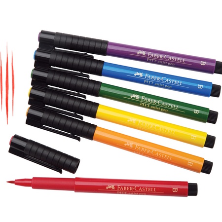 Ручки капиллярные Faber-Castell Pitt Artist Pen Brush