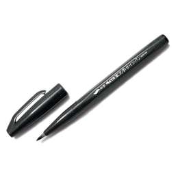 изображение Фломастер-кисть pentel brush sign pen medium чёрный