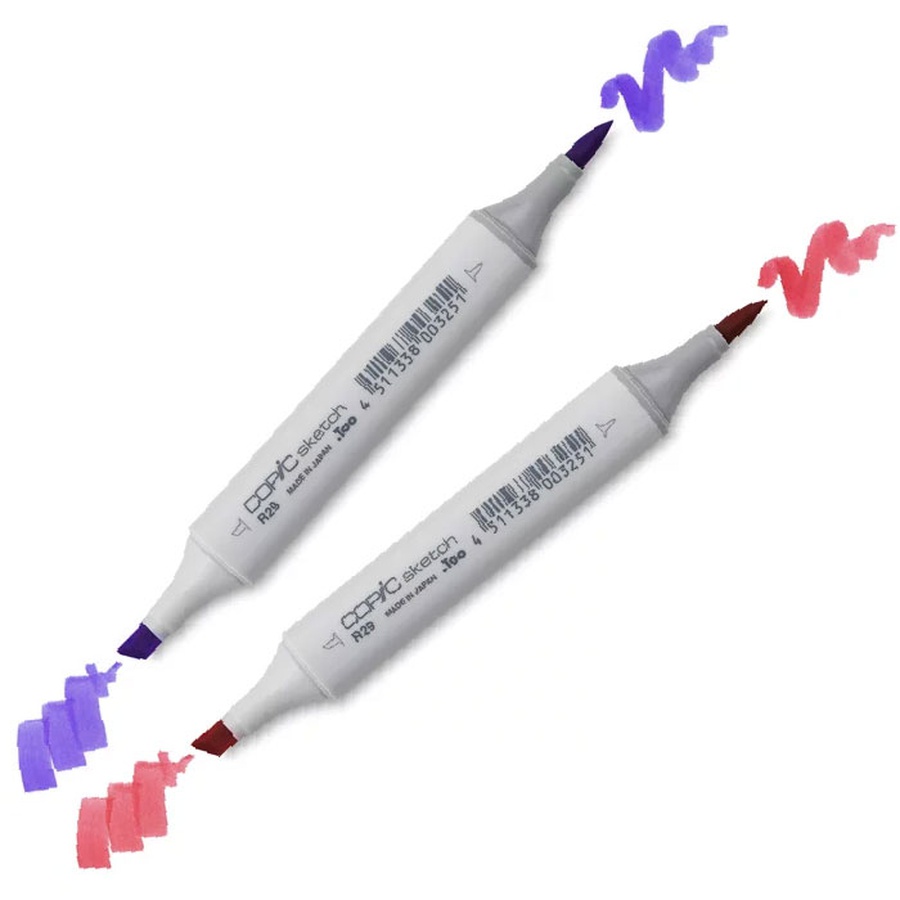 фотография Маркер спиртовой copic sketch, два пера, цвет r14