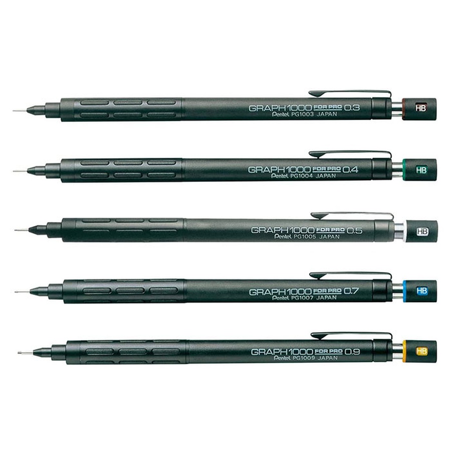 картинка Карандаш автом. проф. pentel graph1000, черн, 0.7 мм