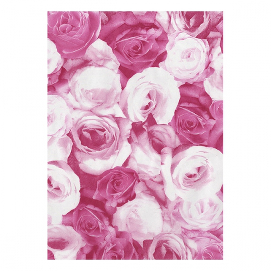 фото Бумага для декопатча decopatch с принтом розовые розы, 30х40 см
