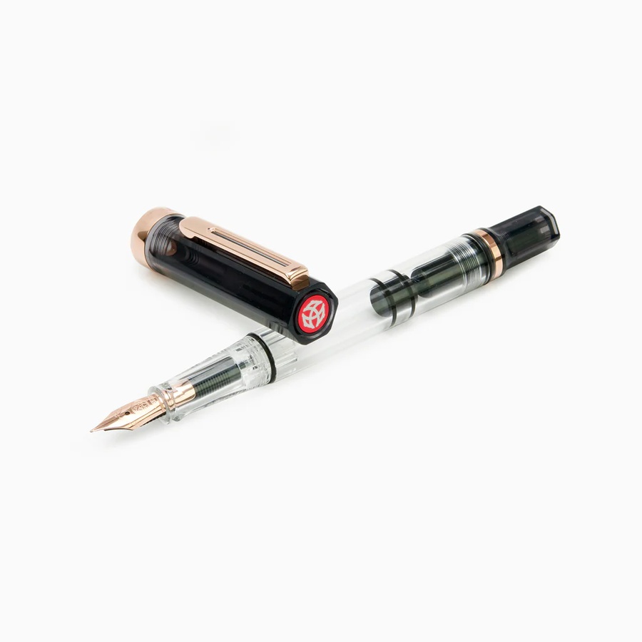 фото Ручка перьевая twsbi eco rose gold, темно-серый, f