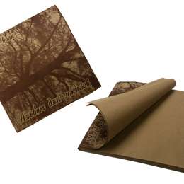 фотография Альбом для эскизов гознак дерево на картонной подложке, бумага крафт, размер 21х21 см, 40 листов, плотность 70 г/м2