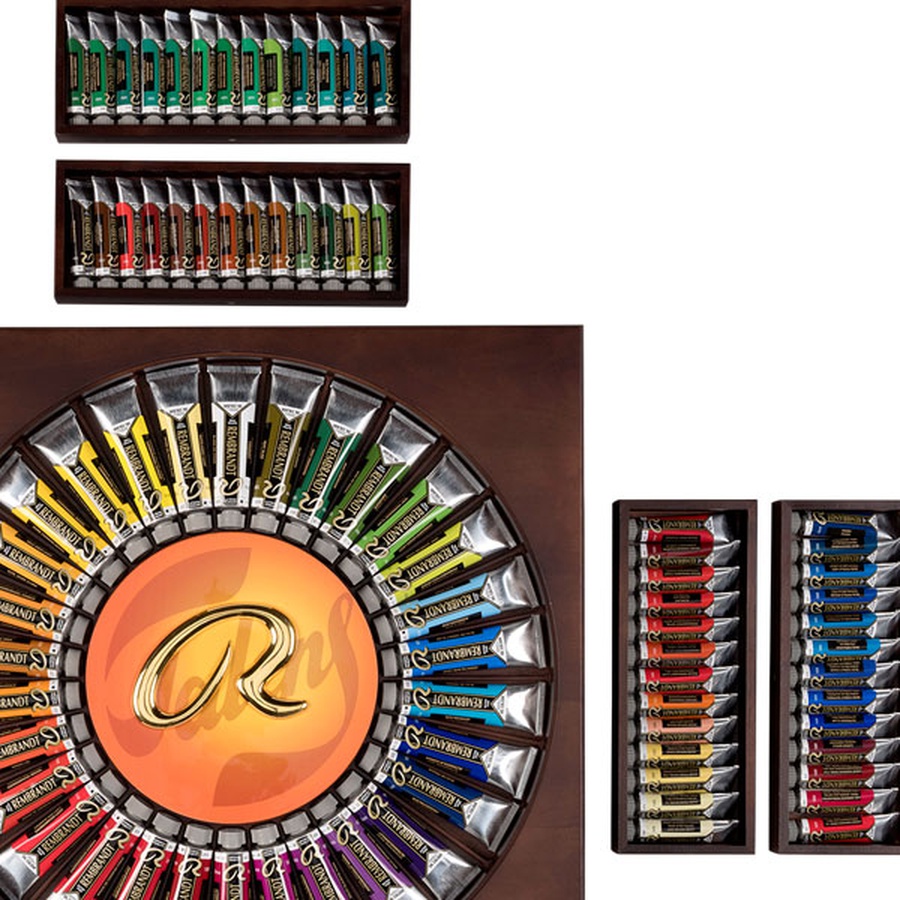 фотография Набор масляных красок rembrandt 120 цветов + аксессуары, лимитированный выпуск