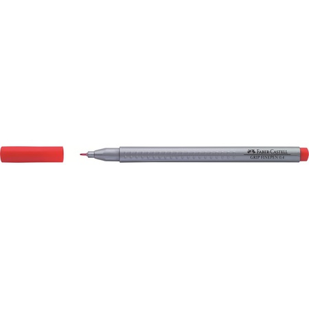 Ручка капиллярная Светло-красная герань трёхгранная 0,4 мм Grip