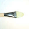 фотография Кисть щетина для масла сонет № 16, ширина 34 мм овальная на длинной ручке покрытая лаком