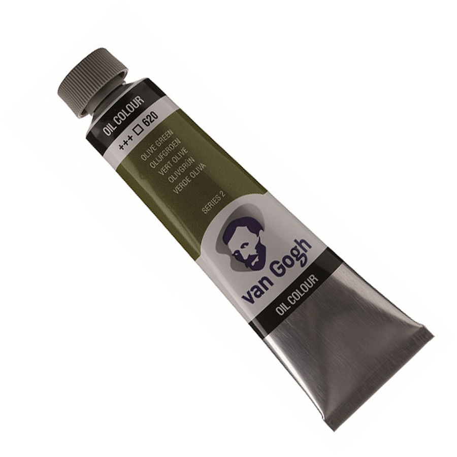 изображение Краска масляная van gogh, туба 40 мл, № 620 зелёный оливковый