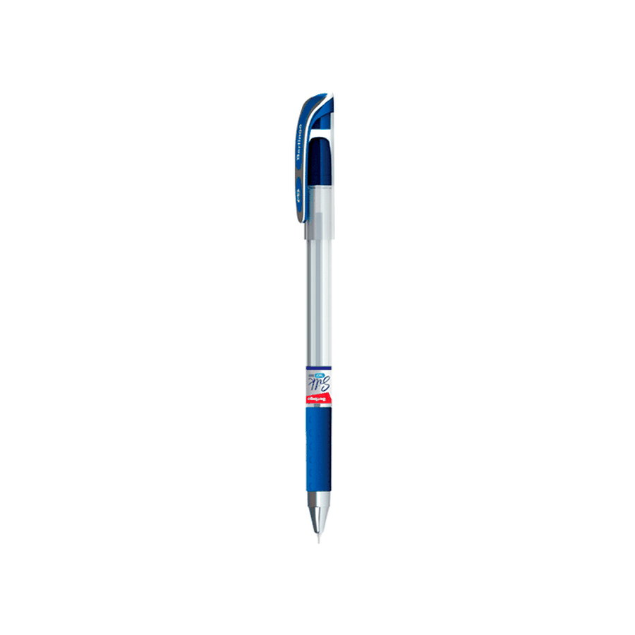 изображение Ручка шариковая berlingo "silk touch 2000" синяя, 0,7мм, игольчатый стержень, грип