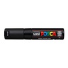 фотография Маркер posca pc-8k, чёрный, до 8.0 мм, скошенный наконечник