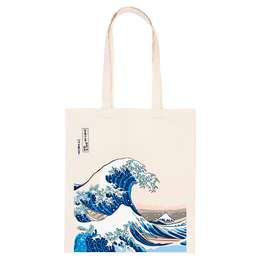 фотография Раскраска на сумке "кацусика хокусай, большая волна в канагаве"
