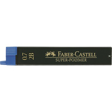 Грифели Faber-Castell для механического карандаша, толщина 0,7 мм, твёрдость 2В, 12 штук в футляре. Прочные грифели оставляют четкий насыщенный след,…
