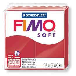 фото Глина полимерная fimo soft 57 г, рождественский красный 2р