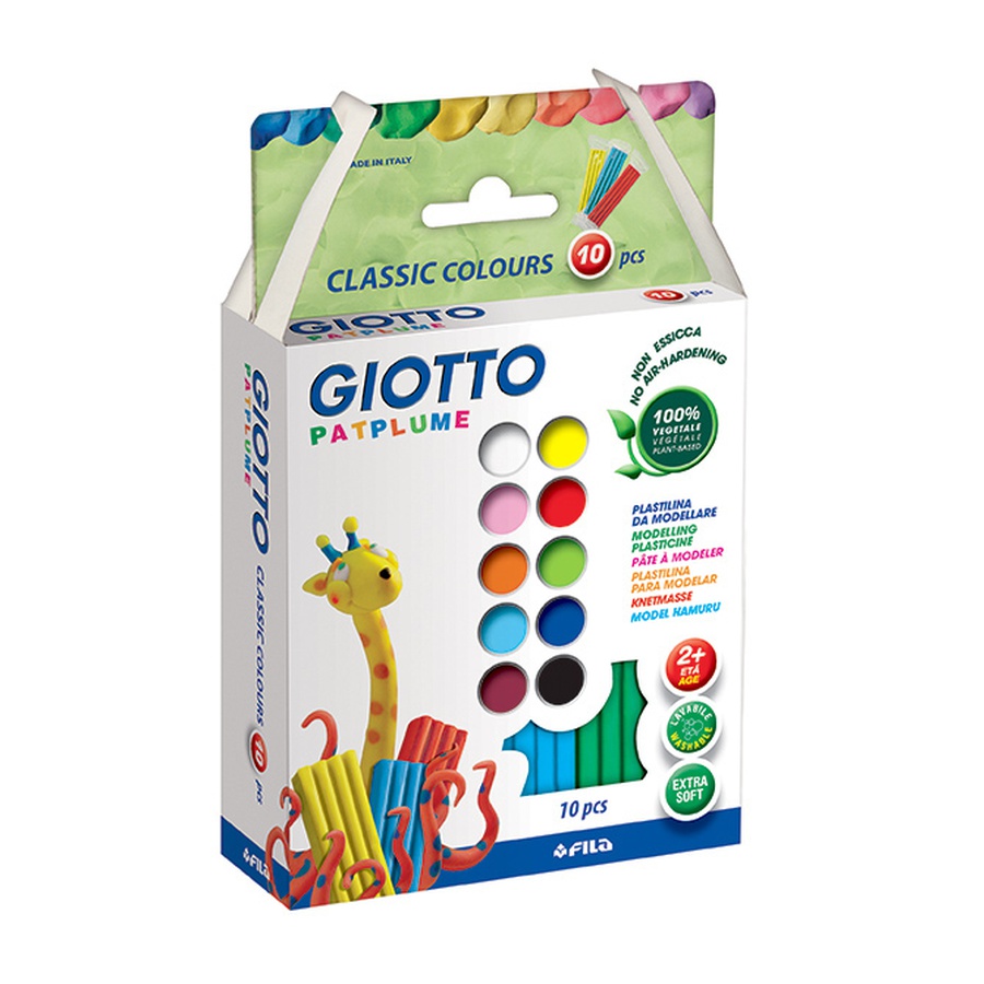 картинка Пластилин мягкий giotto 10 цветов