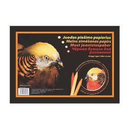изображение Альбом для рисования smiltainis sm-lt black drawing paper а4 10 листов, 120 г/м2