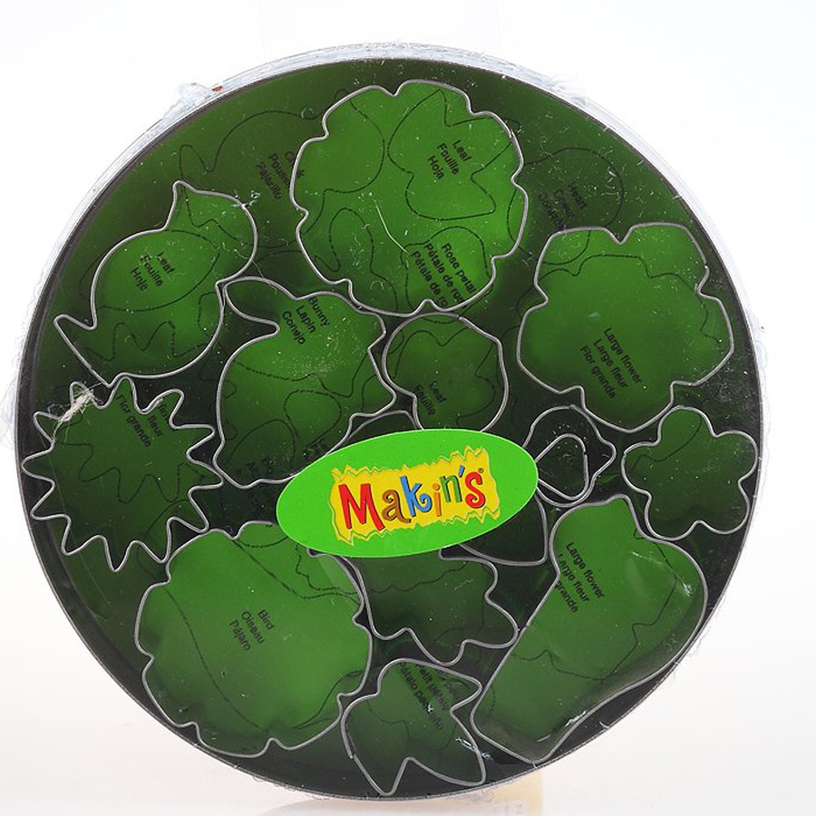 фотография Набор резцов для полимерной глины цветы и листья 12 шт, makins