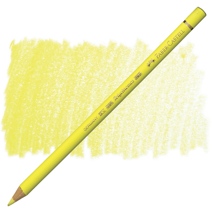 картинка Карандаш цветной faber-castell polychromos 104 светло-жёлтая глазурь