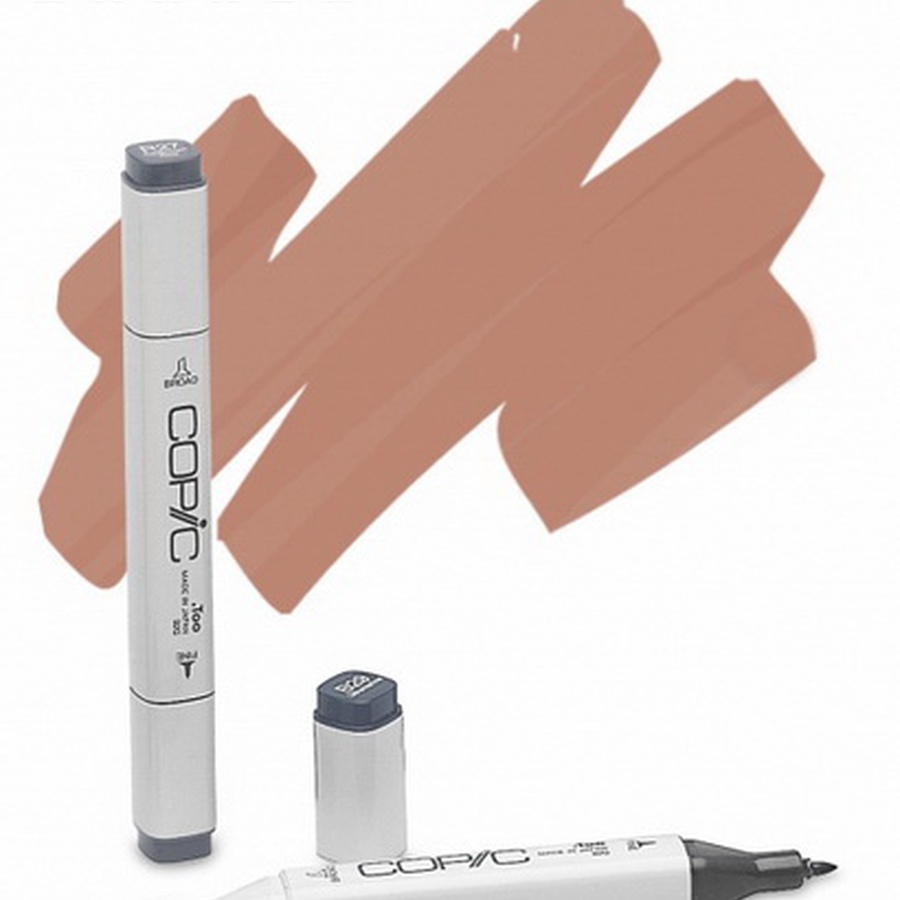 фото Маркер спиртовой copic, два пера, цвет e07