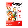 фото Скетчбук для маркеров склейка clairefontaine "manga illustrations" a5, 50 листов, 100 г/м2