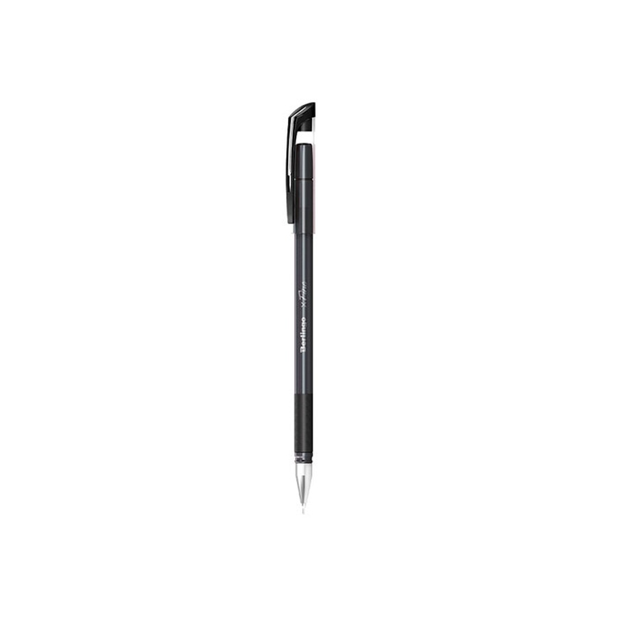 картинка Ручка шариковая berlingo "xfine" черная, 0,3мм, грип