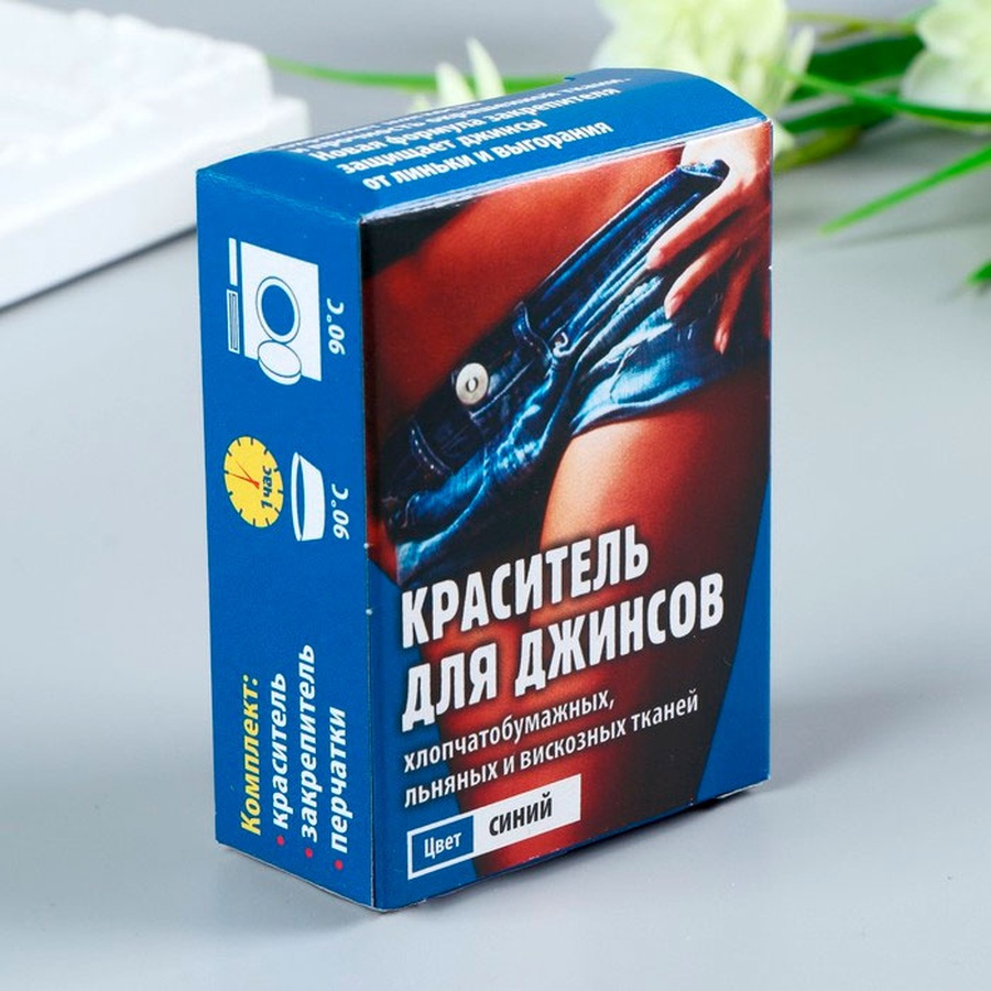 изображение Краситель для джинсовой ткани "крата" синий 12 г