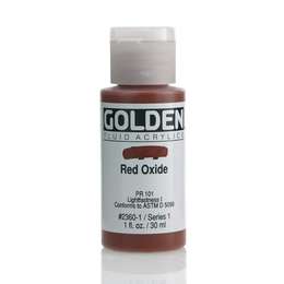 изображение Краска акриловая golden fluid, банка 30 мл, № 2360 красный оксид
